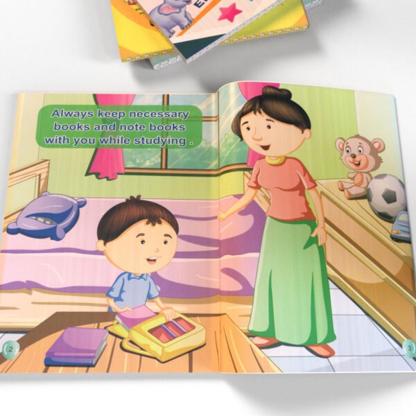 سلسلة يومي الروتيني (وقت الدراسة) باللغة الإنكليزية